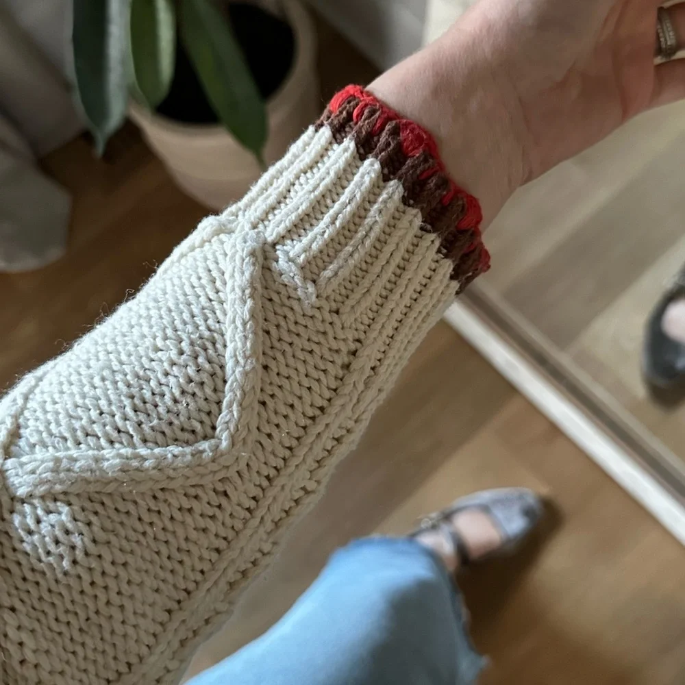 Trovata Cream Cable Knit Cardigan - Picture 7 of 8